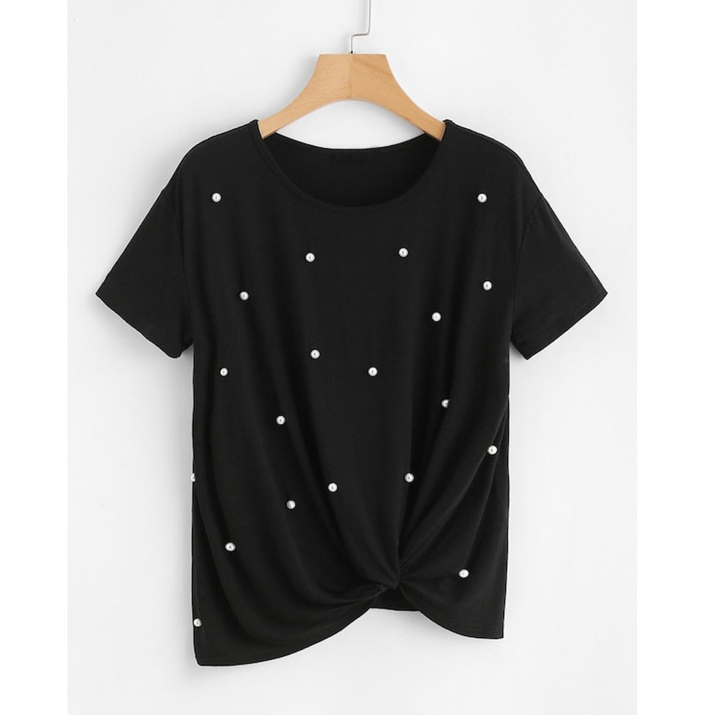 Pearl Embelished tee