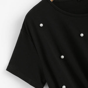 Pearl Embelished tee