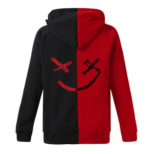 Smiling Face Print Hoodie