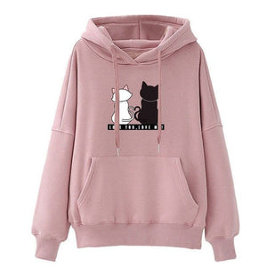 Baggy Cat printed hoodies/sweatshirt