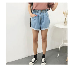 High Waist Denim Shorts