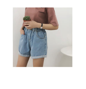 High Waist Denim Shorts