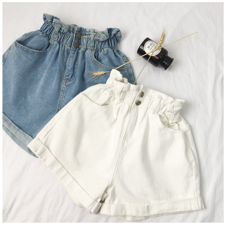 High Waist Denim Shorts