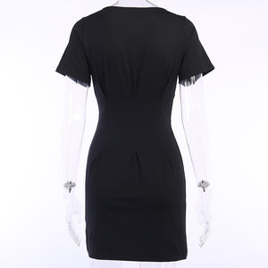 Waist Ruched Bodycon Dress