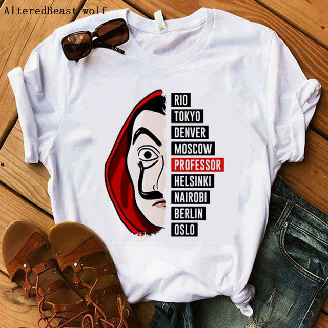 Money Heist Tees/tops