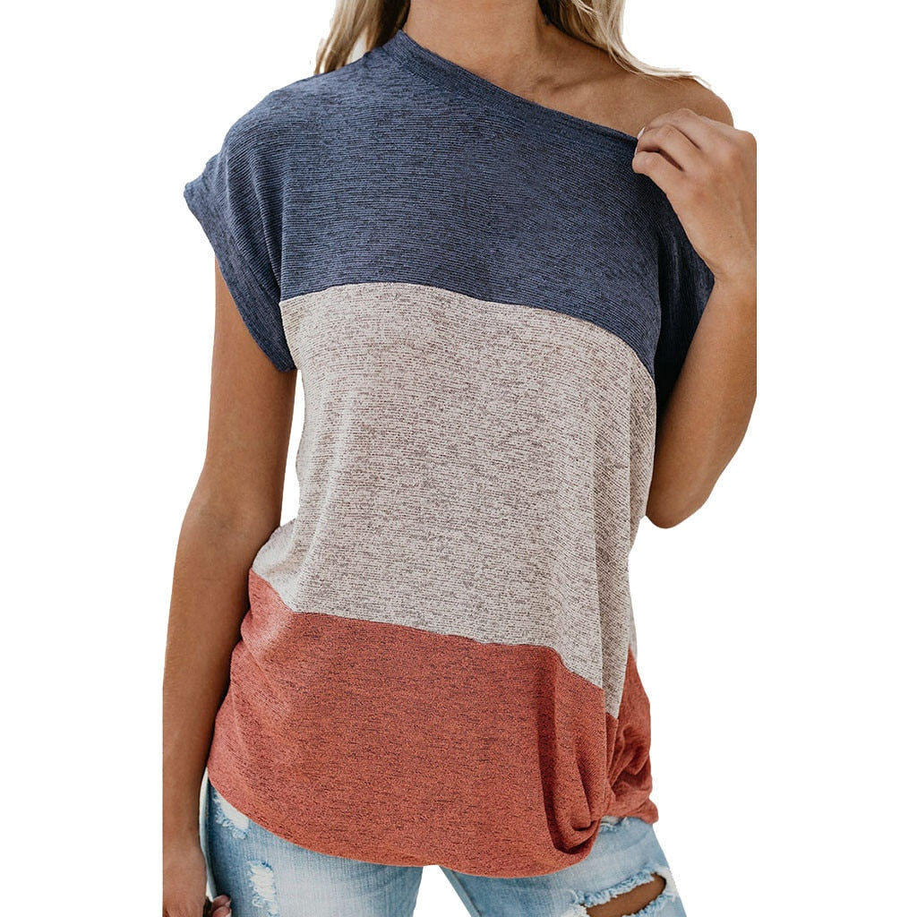 Knotted-off shoulders Top