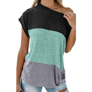 Knotted-off shoulders Top