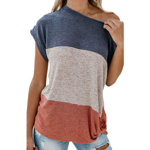 Knotted-off shoulders Top