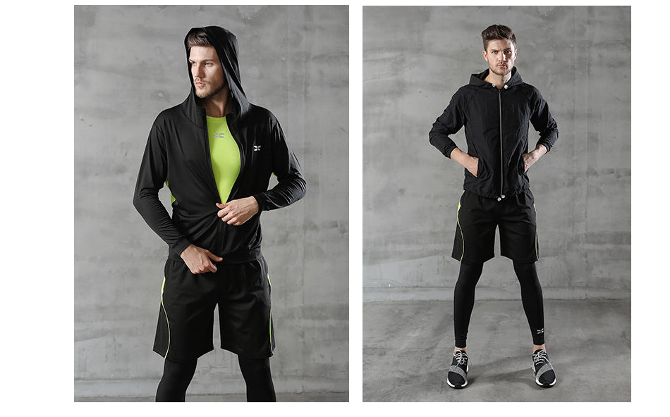 REXCHI 5 Pcs/Set Men's Tracksuit