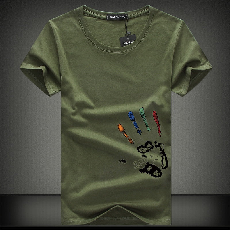 Hand-art print tees